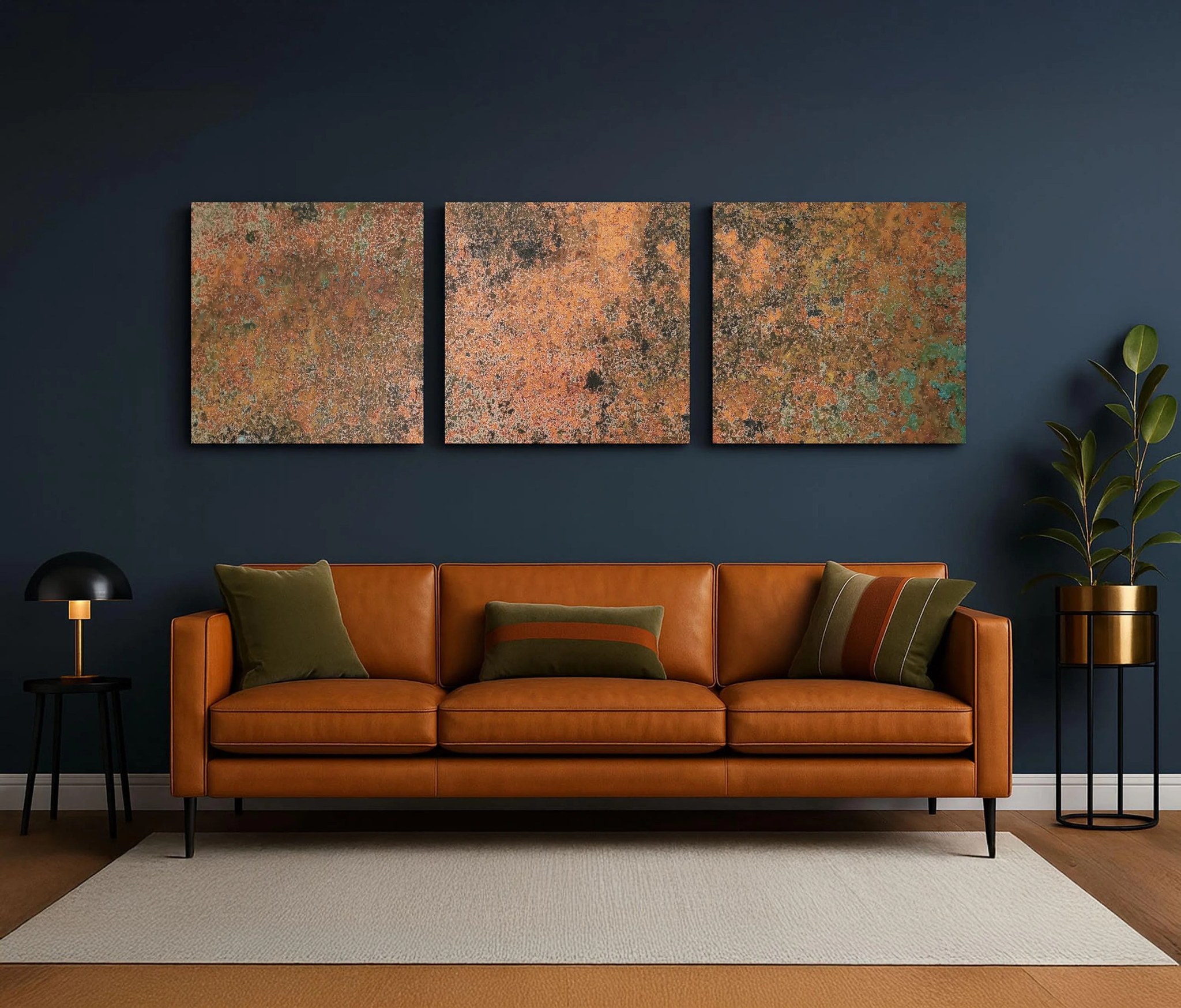 Copper & Craft triptych